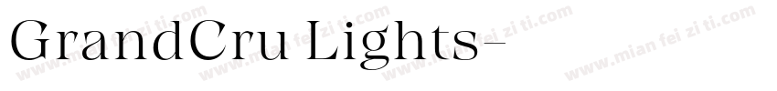 GrandCru Lights字体转换